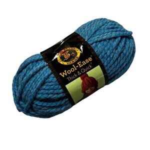 Lion Brand Wool Ease Yarn Sky Blue 106 Thick Quick Crocheting